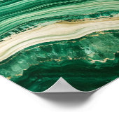 Impression d'art pliée de rivière en malachite (Coin)