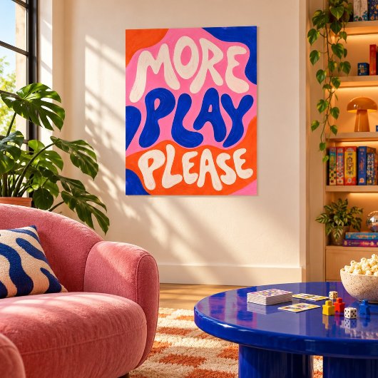 Impression d'art Plus de jeu s'il vous plaît