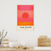 Impression d'art pop Andy Warhol Sunset Pink Orang (Cuisine)