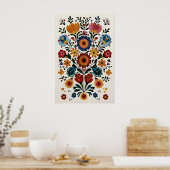 Impression d'art populaire mexicain Giclée florale (Cuisine)