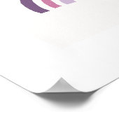 Impression d'art pour enfants Arc-en-ciel tamponné (Coin)