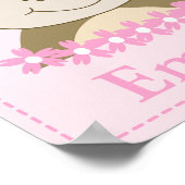 Impression d'art pour la chambre de bébé fille Bam (Coin)