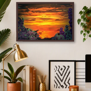 Impression d'art Puerto Vallarta Mexique Coucher d
