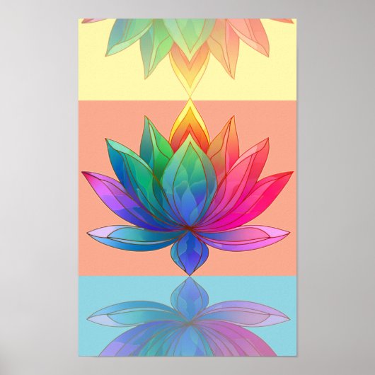 Impression d'art Radial Chakra Lotus Energy (Devant)