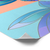 Impression d'art Radial Chakra Lotus Energy (Coin)