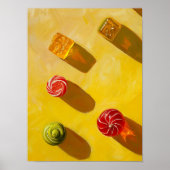 Impression d'art rétro tendance, peinture de bonbo (Devant)