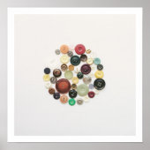 Impression d'art rétro vintage de boutons collecti (Devant)