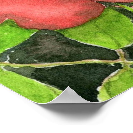 Impression d'art Rose sauvage (Coin)