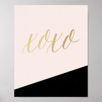Impression d'art rose XO