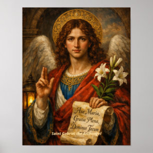 Impression d'art Saint Gabriel l'Archange