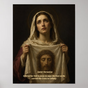Impression d'art Sainte Véronique - Saint Visage d