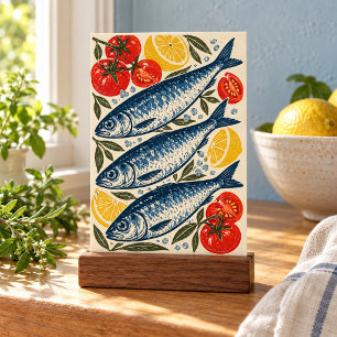 Impression d'art Sardines et Sel Marin