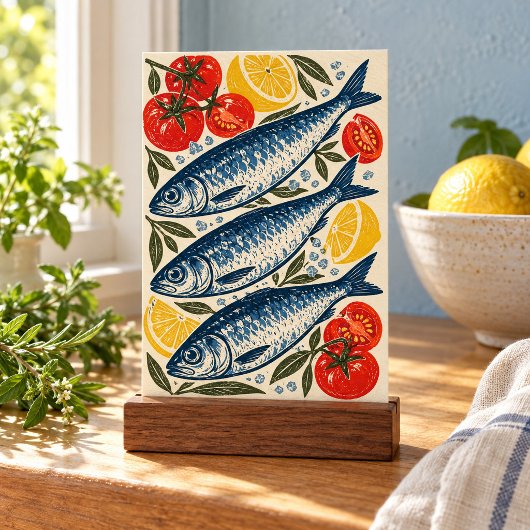 Impression d'art Sardines et Sel Marin