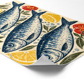 Impression d'art Sardines et Sel Marin (Coin)