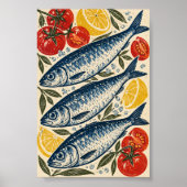 Impression d'art Sardines et Sel Marin (Devant)