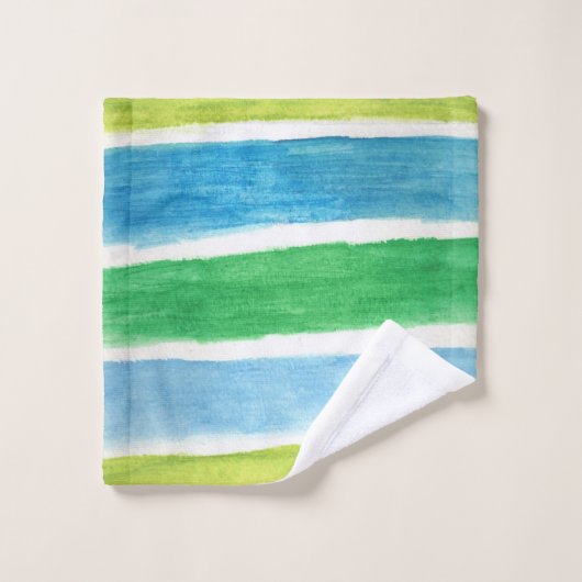 Impression d'art Sea Strips (Gant de toilette)