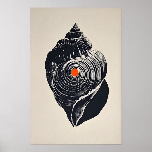 Impression d'art Shankha, coquille Saint-Jacques m (Devant)
