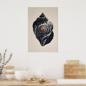 Impression d'art Shankha, coquille Saint-Jacques m (Cuisine)