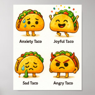 Impression d'art sur les Humeurs de Taco Drôles Qu