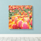 impression d'art sur toile 12x12 Fleurs de Tulipe (Insitu (Plancher de Bois))