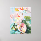 Impression d'art sur toile d'Anthurium tropical (Recto)