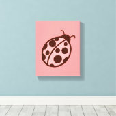 Impression d'art sur toile de coccinelle (Insitu (Plancher de Bois))