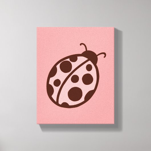 Impression d'art sur toile de coccinelle (Recto)