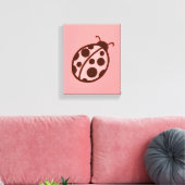 Impression d'art sur toile de coccinelle (Insitu(Salon))