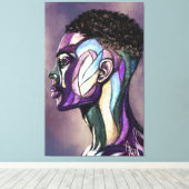 Impression d'art sur toile de l'homme peint (Insitu (Plancher de Bois))