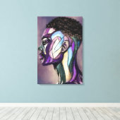 Impression d'art sur toile de l'homme peint (Insitu (Plancher de Bois))