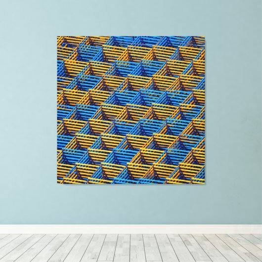 Impression d'art sur toile en mesh - enveloppée (Insitu (Plancher de Bois))