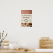 Impression d'art texte de foi chrétienne Proverbes (Cuisine)