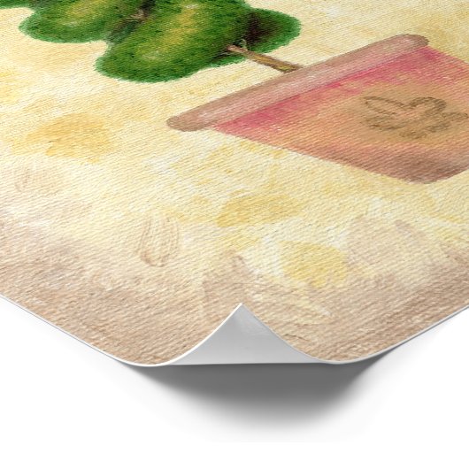 Impression d'art Topiaire double spirale (Coin)