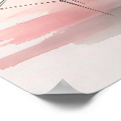 Impression d'art tropical minimaliste flamant rose (Coin)