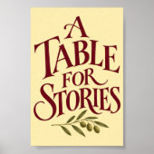Impression d'art Une Table pour les Histoires (Devant)