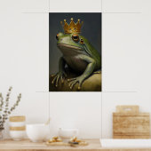 Impression d'art vintage Frog King Classique Crapa (Cuisine)