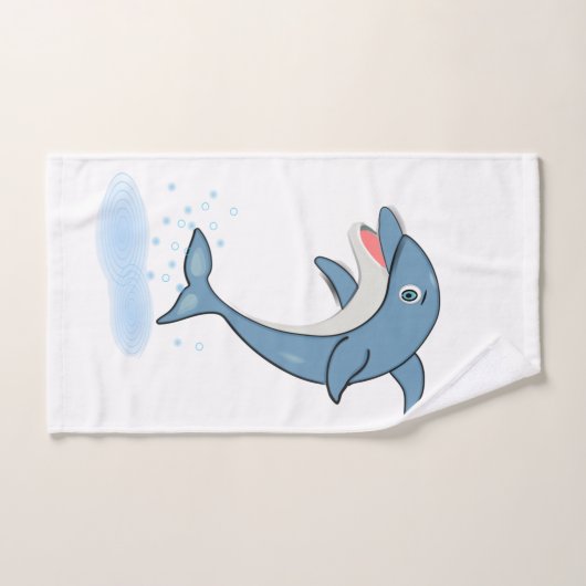 Impression dauphin (Serviette à main)