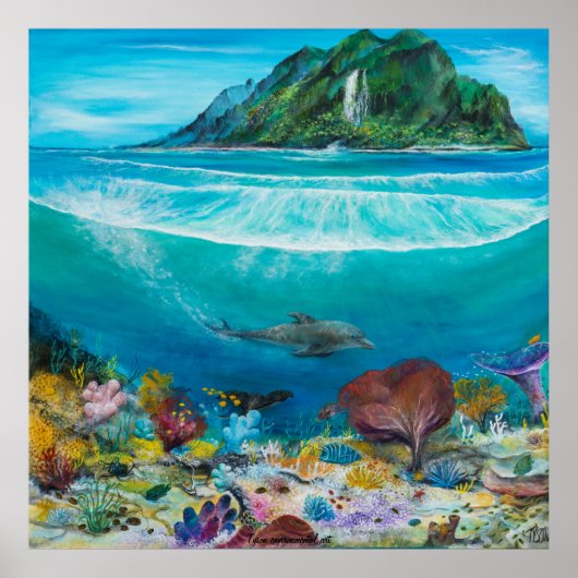 Impression dauphin sur (Devant)