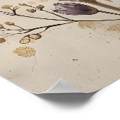 Impression de abeille florale, Art mural Dark Acad (Coin)