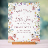 Impression de Baby Shower Jardin de Fées Fleur Sau (Neutre)
