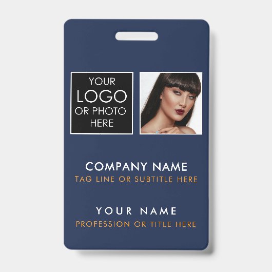 Impression de badge d'identification personnalisé  (Avant)