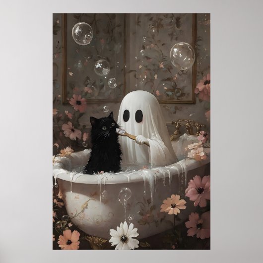 Impression de baignoire de fantôme brossant les de (Devant)