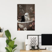 Impression de baignoire de fantôme brossant les de (Bureau à domicile)