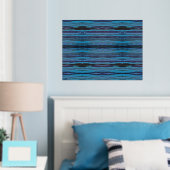 Impression de bandes Batik ondulées (In situ (chambre))