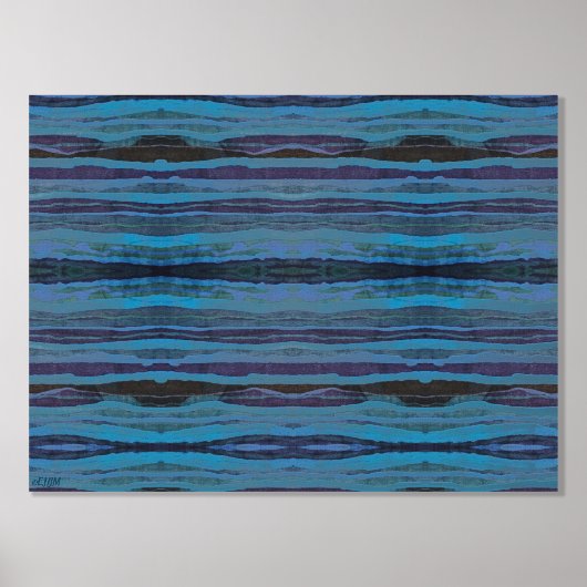 Impression de bandes Batik ondulées (Recto)