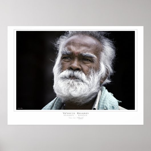 Impression de barbe blanche (Devant)