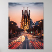 Impression de Barcelone Espagne Art mural de Barce (Devant)