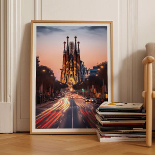 Impression de Barcelone Espagne Art mural de Barce