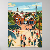 Impression de Barcelone Illustration de Barcelone (Devant)