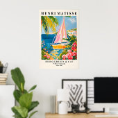 Impression de bateau à voile de style Matisse Plag (Bureau à domicile)